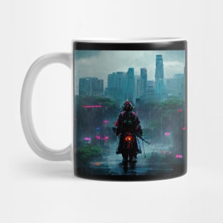 Downpour - Cyberpunk Samurai Mug